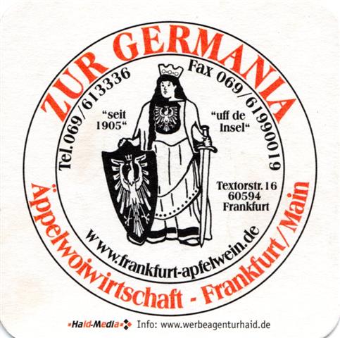frankfurt f-he zur germania quad 1a (185-zur germania-schwarzrot)
